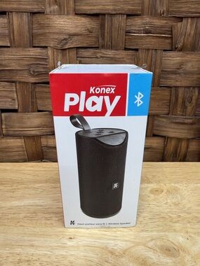 Konex Play Portable Bluetooth Speaker - Black